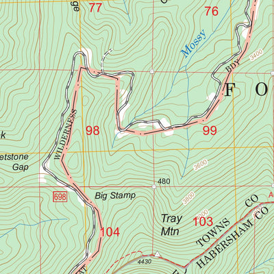 Tray Mountain, GA FSTopo Legacy Preview 2