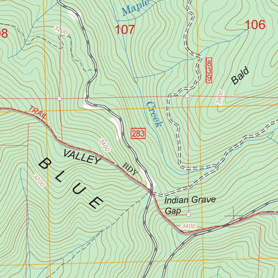 Tray Mountain, GA FSTopo Legacy Preview 3