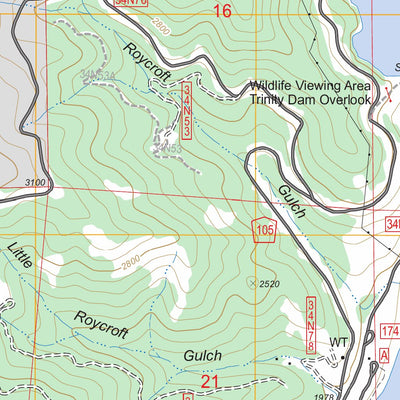 Trinity Dam, CA FSTopo Legacy Preview 3