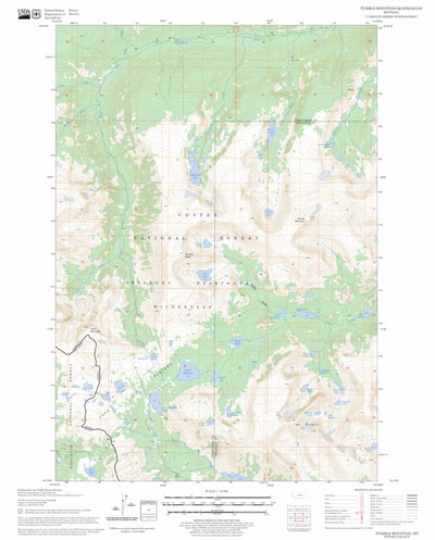 Tumble Mountain, MT FSTopo Legacy Preview 1