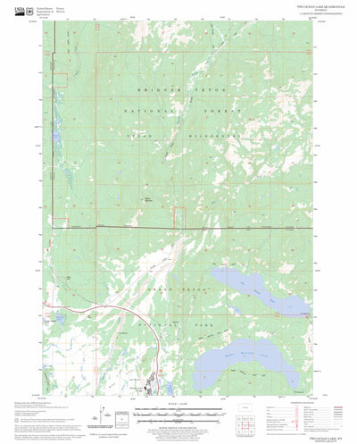 Two Ocean Lake, WY FSTopo Legacy Preview 1