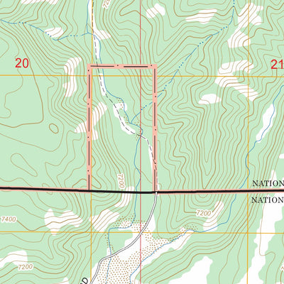 Two Ocean Lake, WY FSTopo Legacy Preview 2