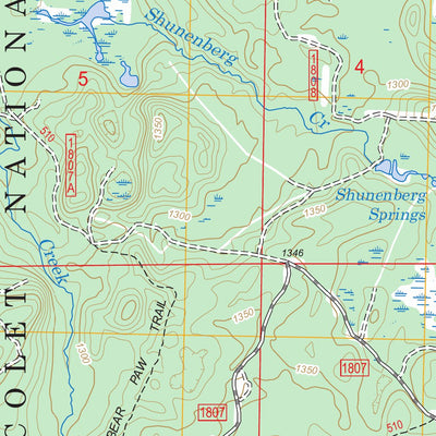 Upper Eau Claire Lake, WI FSTopo Legacy Preview 3