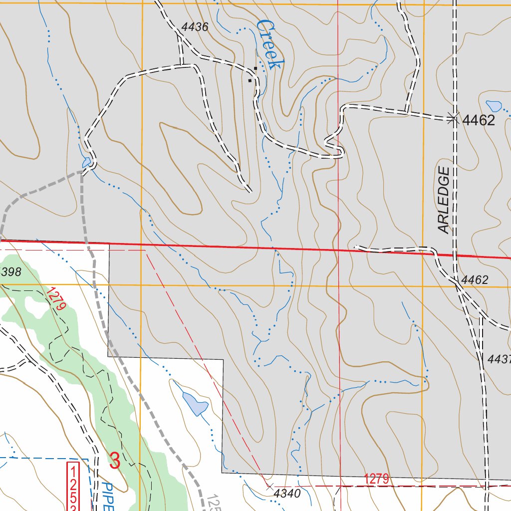 Upton East, WY FSTopo Legacy Map by US Forest Service Topo Avenza Maps