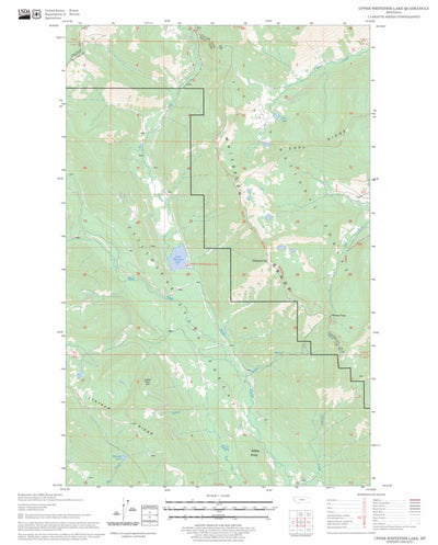 Upper Whitefish Lake, MT FSTopo Legacy Preview 1