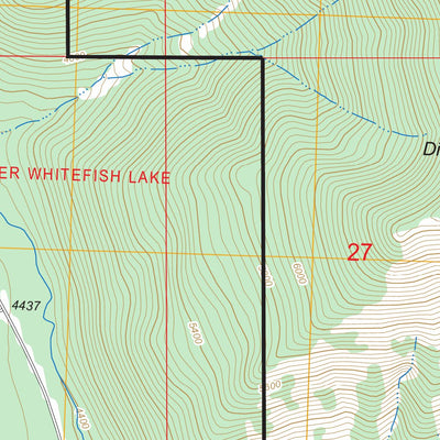 Upper Whitefish Lake, MT FSTopo Legacy Preview 2