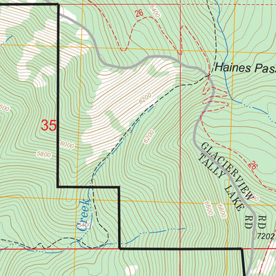 Upper Whitefish Lake, MT FSTopo Legacy Preview 3