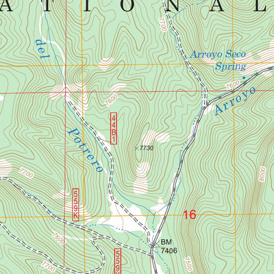 Valle Grande Peak, NM FSTopo Legacy Preview 3