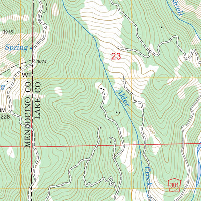 Van Arsdale Reservoir, CA FSTopo Legacy Preview 3