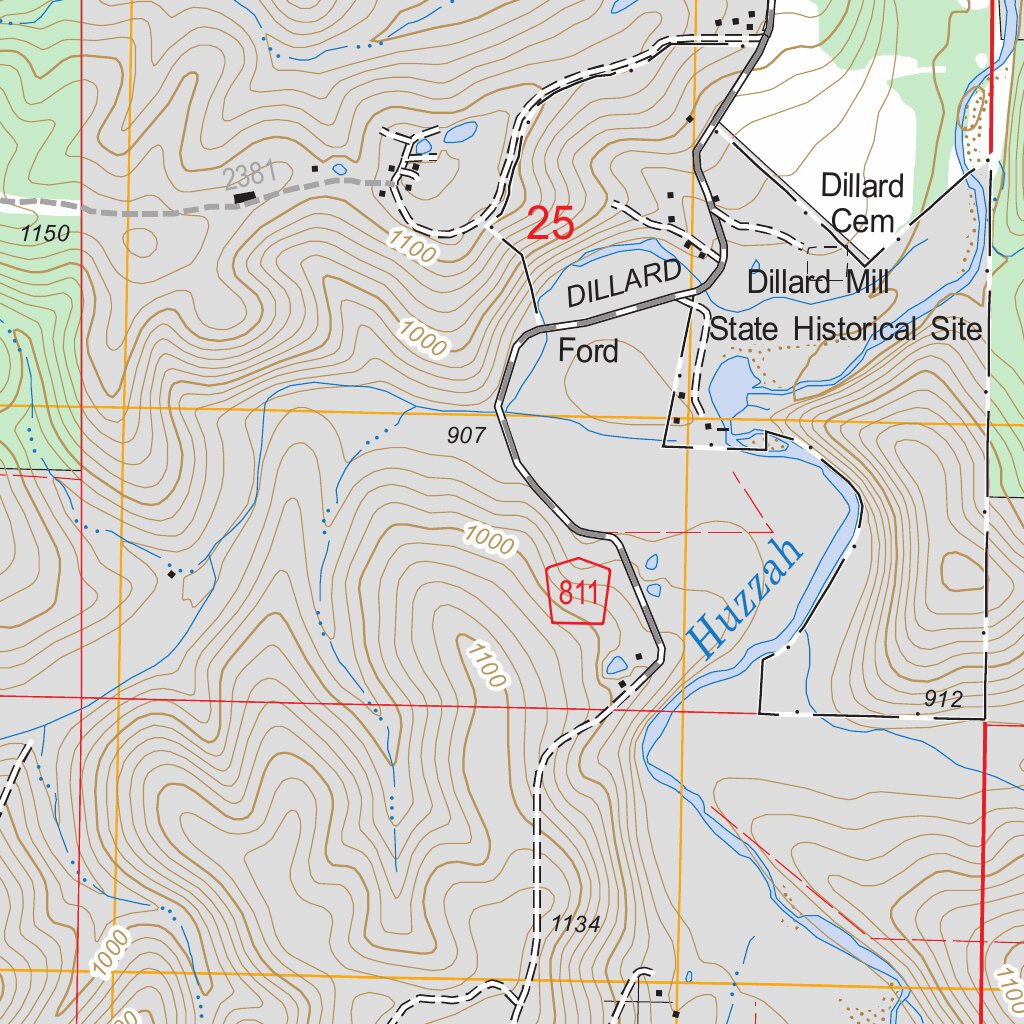 Viburnum West, MO FSTopo Legacy Map by US Forest Service - Topo ...