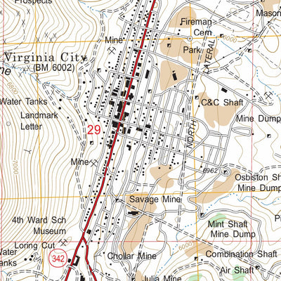 Virginia City, NV FSTopo Legacy Preview 3