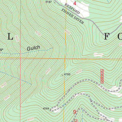 Volcour Gulch, MT FSTopo Legacy Preview 2
