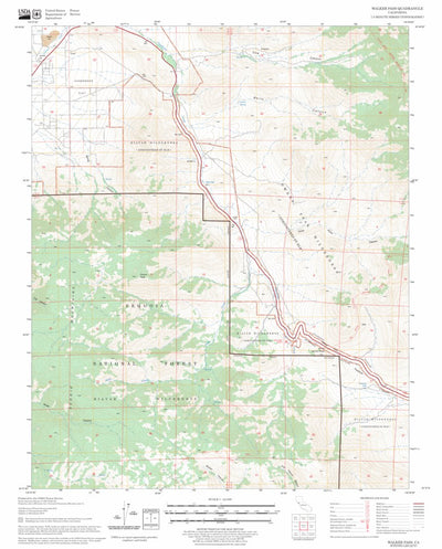 Walker Pass, CA FSTopo Legacy Preview 1