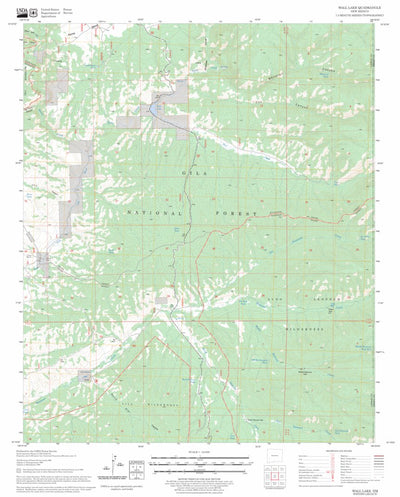 Wall Lake, NM FSTopo Legacy Preview 1