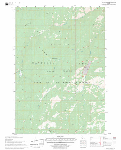 Wapiti Creek, ID FSTopo Legacy Preview 1