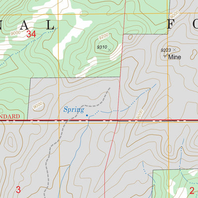 Warbonnett Peak, WY FSTopo Legacy Preview 2