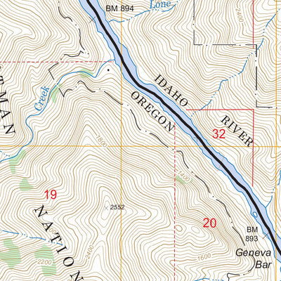 Wapshilla Creek, ID - OR FSTopo Legacy Preview 3