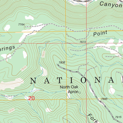 Warm Springs Canyon, AZ FSTopo Legacy Preview 2