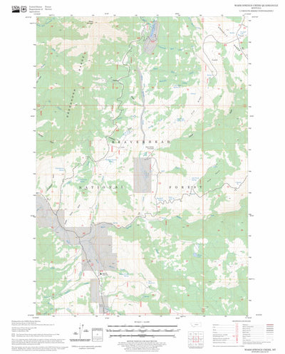Warm Springs Creek, MT FSTopo Legacy Preview 1