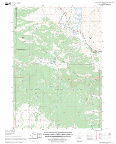 Warm Spring Mountain, WY FSTopo Legacy Preview 1