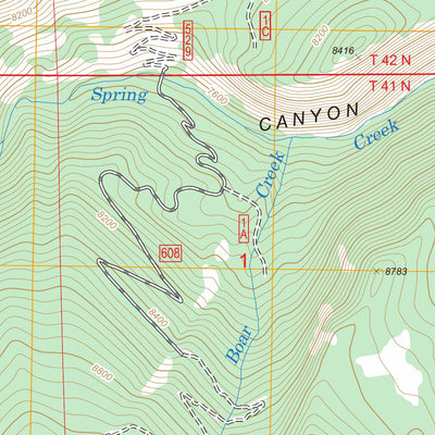 Warm Spring Mountain, WY FSTopo Legacy Preview 3