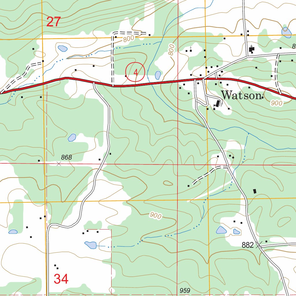 Watson, OK FSTopo Legacy Map by US Forest Service - Topo | Avenza Maps