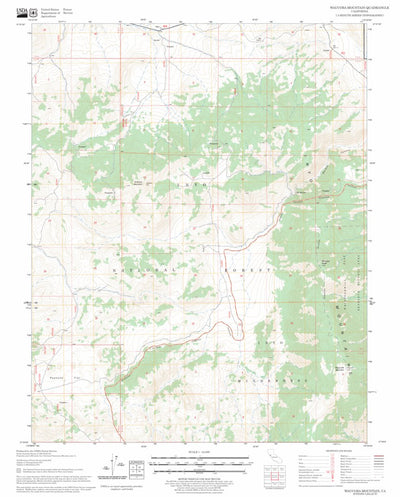 Waucoba Mountain, CA FSTopo Legacy Preview 1