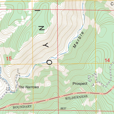 Waucoba Mountain, CA FSTopo Legacy Preview 3