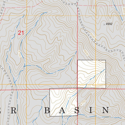 West Fork Buffalo Creek, WY FSTopo Legacy Preview 3