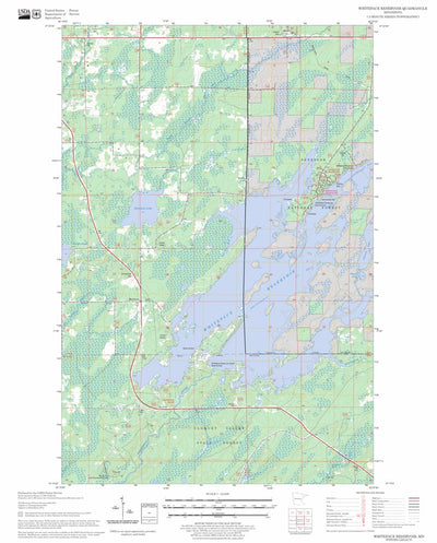 Whiteface Reservoir, MN FSTopo Legacy Preview 1