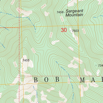 Whitcomb Peak, MT FSTopo Legacy Preview 3