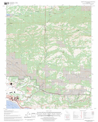 White Ledge Peak, CA FSTopo Legacy Preview 1