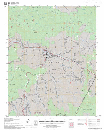 White Rocks Mountain, TN - NC FSTopo Legacy Preview 1