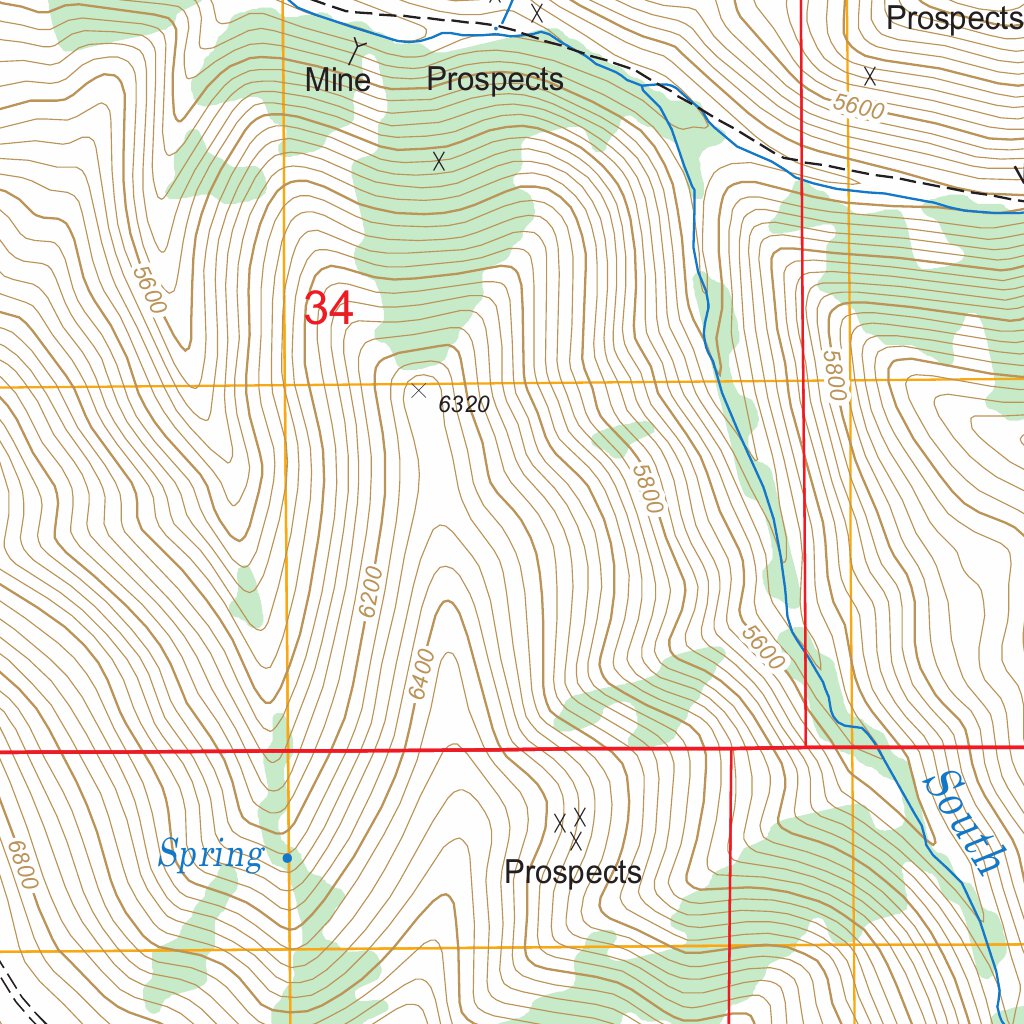 White Rock Canyon, NV FSTopo Legacy Map by US Forest Service - Topo ...