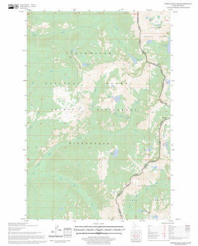 White Sand Lake, ID - MT FSTopo Legacy Preview 1