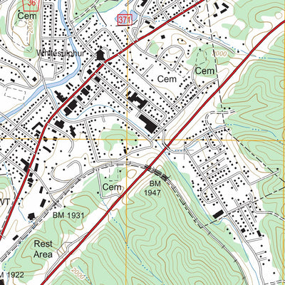 White Sulphur Springs, WV - VA FSTopo Legacy Preview 3