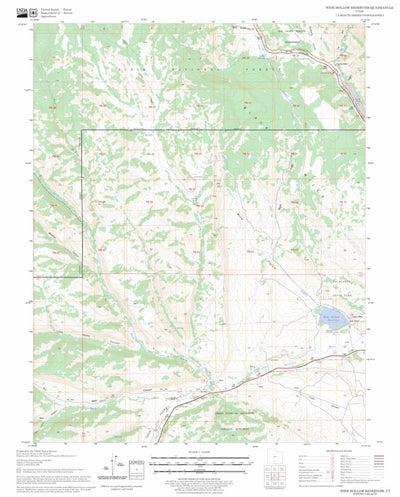 Wide Hollow Reservoir, UT FSTopo Legacy Preview 1