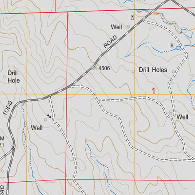 Wildlife Draw East, WY FSTopo Legacy Preview 3