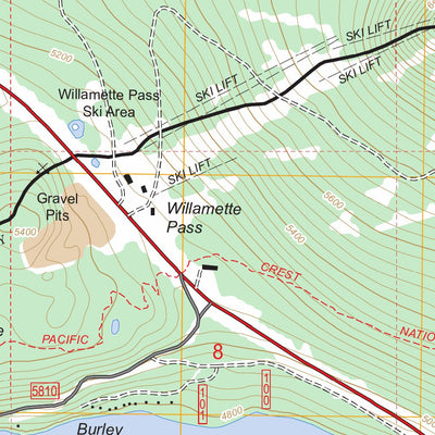 Willamette Pass, OR FSTopo Legacy Preview 3