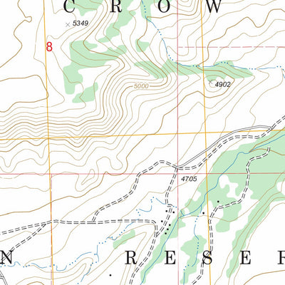 Willow Creek Dam SW, MT - WY FSTopo Legacy Preview 2