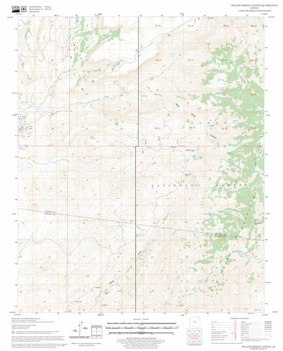 Willow Spring Canyon, AZ FSTopo Legacy Preview 1