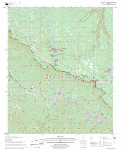 Woods Canyon, AZ FSTopo Legacy Preview 1