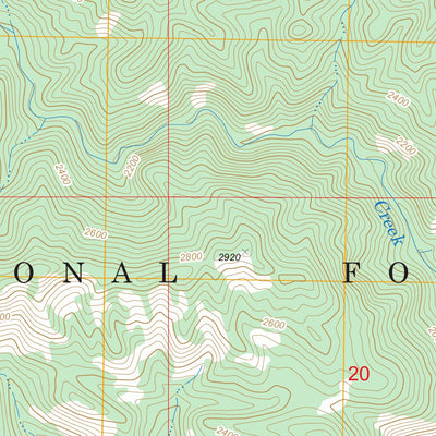 Zigzag Creek, CA FSTopo Legacy Preview 2