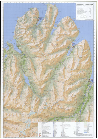 Hiking trails in Tröllaskagi peninsula, Northern Iceland, Map 2 Preview 1