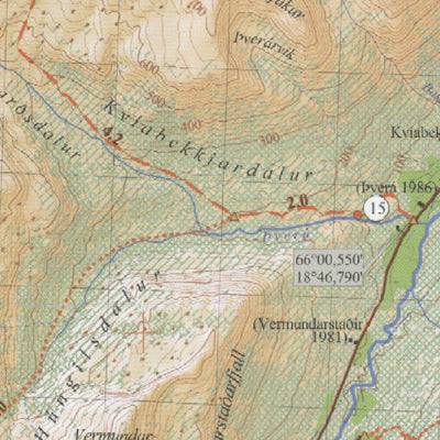 Hiking trails in Tröllaskagi peninsula, Northern Iceland, Map 2 Preview 2