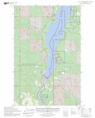 Alexander Mountain, MT FSTopo Preview 1