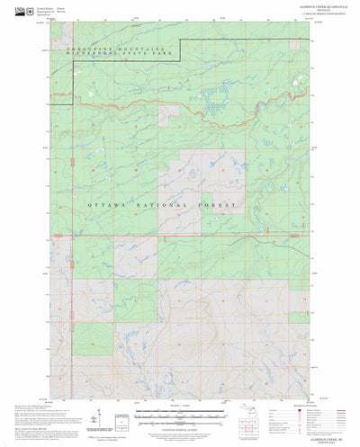 Aldridge Creek, MI FSTopo Preview 1