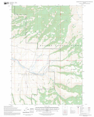 Aldrich Mountain South, OR FSTopo Preview 1