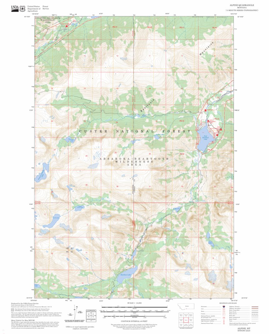 Alpine, MT FSTopo Map by US Forest Service - Topo | Avenza Maps
