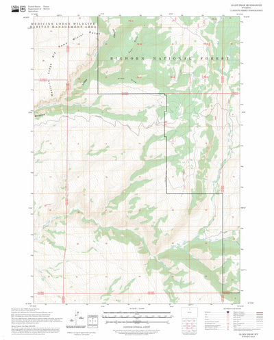 Allen Draw, WY FSTopo Preview 1